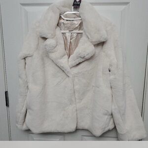 Ladies jr xl faux fur jacket coat
